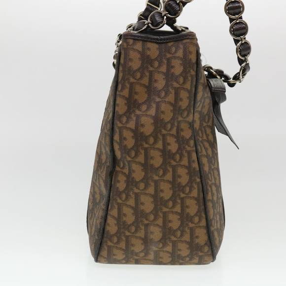 Christian Dior Trotter Canvas Shoulder Bag Brown 02-BO-0076 Auth 39695 - Picture 5 of 16
